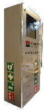 AED Wandschrank mit Fuerlöscher